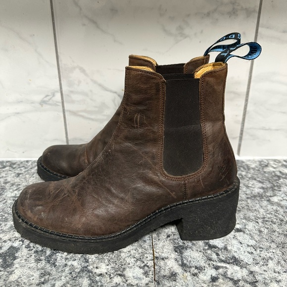 John Fluevog Ankle Leather Boot size 8.5 - Picture 1 of 9